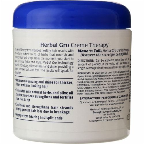 Mane 'n Tail® Herbal Gro Leave-In Creme Therapy Perspective: back