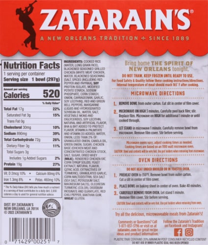 Zatarain's® Blackened Chicken with Yellow Rice Perspective: back