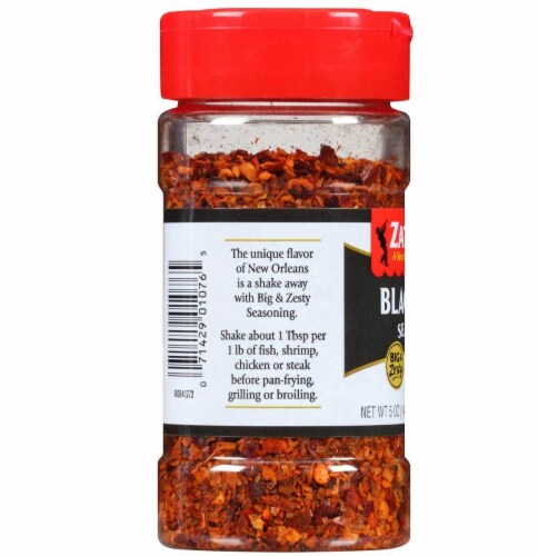 Zatarains 5 Oz Blackened Spicey Blend Seasoning Big & Zesty Perspective: back