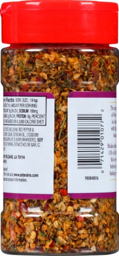 Zatarain's® Garlic & Herb Seasoning Perspective: back