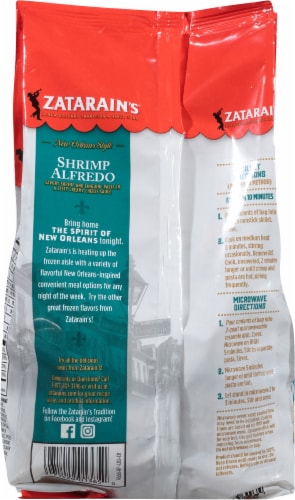 Zatarain's® New Orleans Style Shrimp Alfredo Pasta Frozen Meal Perspective: back