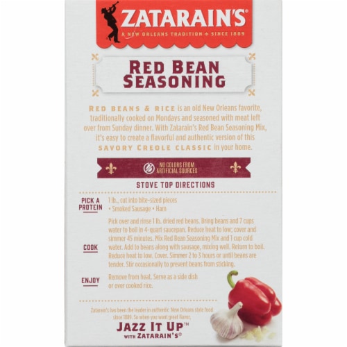 Zatarain's Red Bean Seasoning Perspective: back