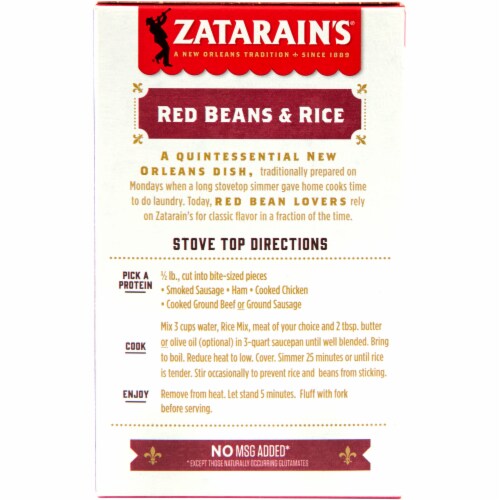Zatarain's® Red Beans & Rice Perspective: back