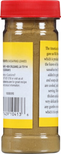 Zatarain's Pure Ground Gumbo File Perspective: back