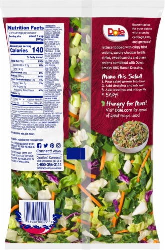 Dole® BBQ Ranch Chopped Salad Kit Perspective: back