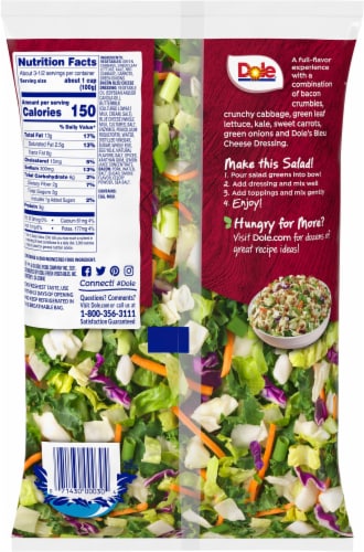 Dole® Bacon & Bleu Chopped Salad Kit Perspective: back