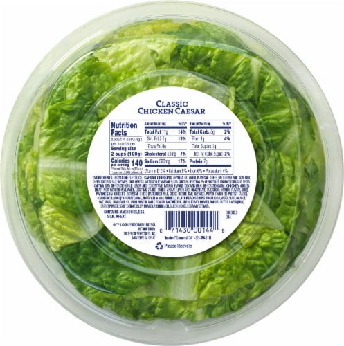 Dole® Classic Chicken Caesar Salad Bowl Perspective: back