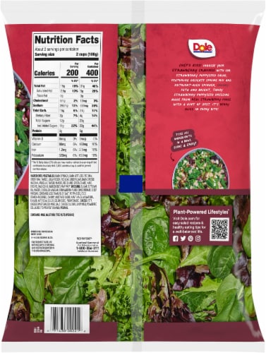 Dole Strawberry Poppyseed Premium Salad Kit Perspective: back