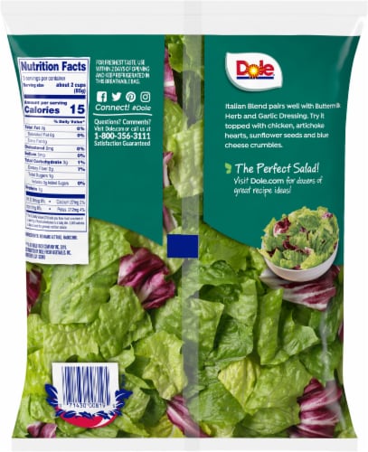 Dole® Italian Blend Salad Blend Perspective: back