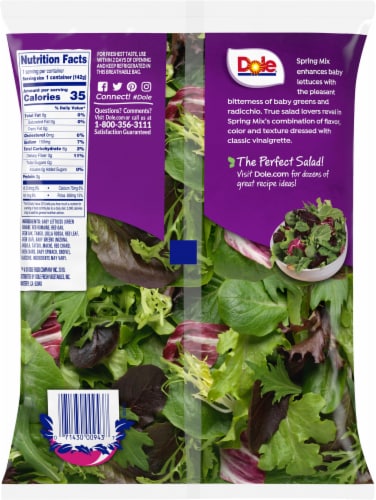 Dole® Spring Mix Bag Perspective: back