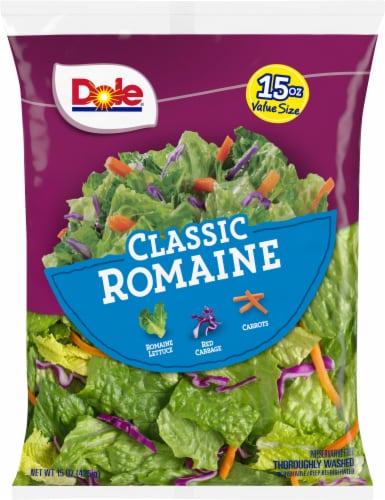 Dole Value Size Classic Romaine Salad Perspective: back