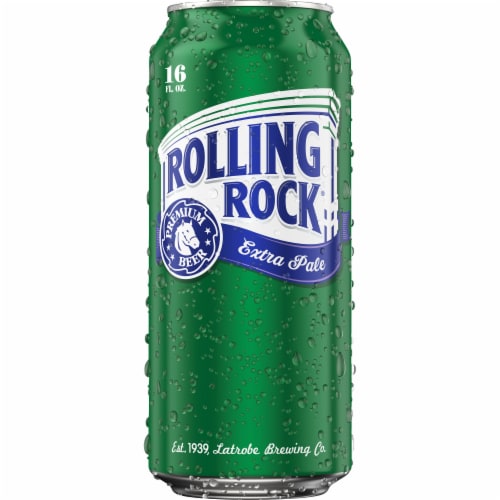 Rolling Rock Extra Pale Beer Perspective: back