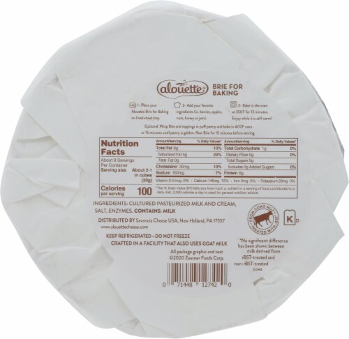 Alouette Brie for Baking Soft-Ripened Cheese Perspective: back