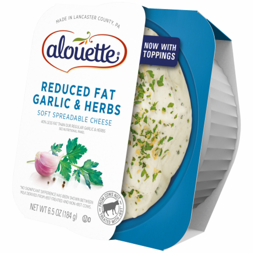 Alouette Light Garlic & Herb Cheese Spread Perspective: back