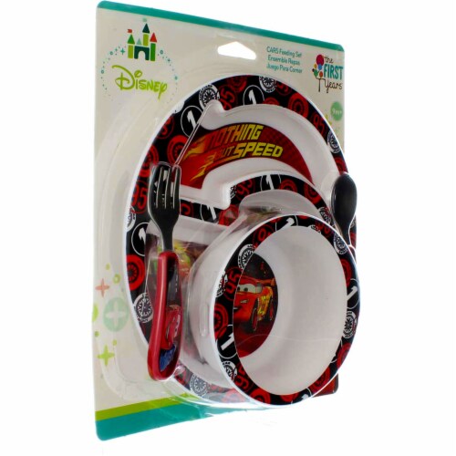 The First Years  Disney/Pixar Cars 3 - 4 Piece Feeding set Perspective: back