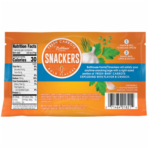 Bolthouse® Farms Veggie Snackers BabyCut Carrots with Ranch Seasoning