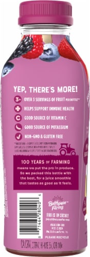 Bolthouse™ Farms Berry Boost® 100% Fruit Juice Smoothie Perspective: back