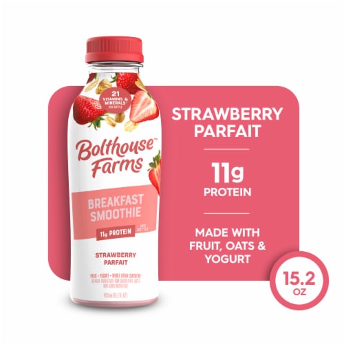 Bolthouse Farms Strawberry Parfait Breakfast Smoothie Perspective: back