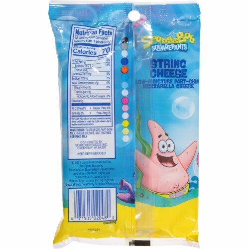 Nickelodeon™ SpongeBob Squarepants™ String Cheese Perspective: back