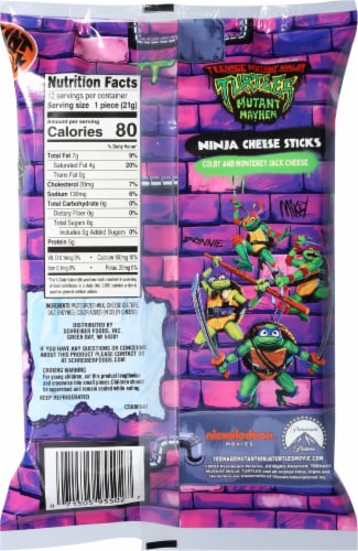Nickelodean™ Teenage Mutant Ninja Turtles Colby Jack & Monterey Jack Cheese Sticks Perspective: back