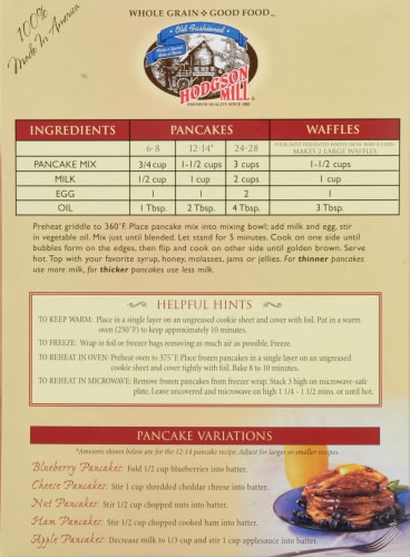 Hodgson Mill Buckwheat Pancake Mix Perspective: back