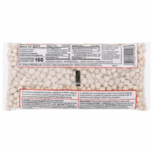 La Preferida® Chick Peas Garbanzo Dry Beans Perspective: back