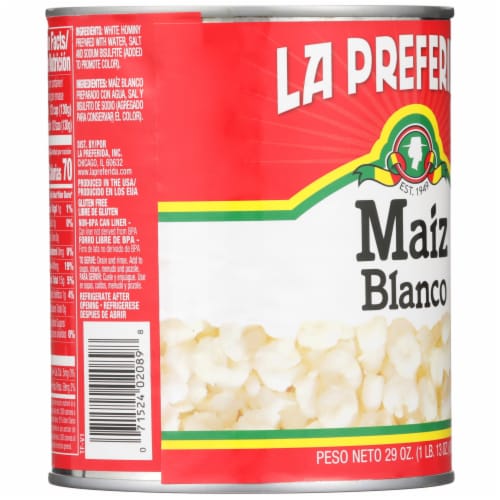 La Preferida® White Hominy Perspective: back