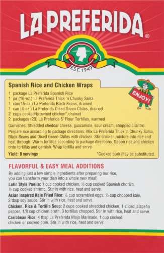 La Preferida® Spanish Rice Perspective: back