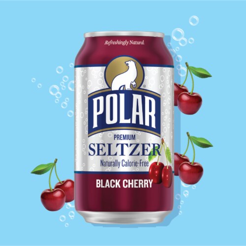 Polar Black Cherry Seltzer Perspective: back