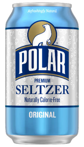 Polar® Original Seltzer Water Cans Perspective: back