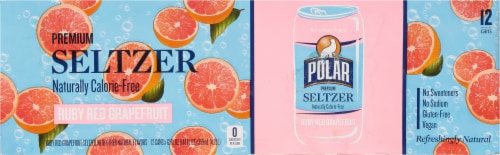 Polar Seltzer Ruby Red Grapefruit Sparkling Water Perspective: back