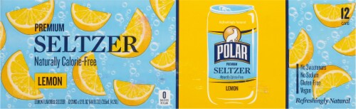 Polar® Seltzer Lemon Sparkling Water Perspective: back