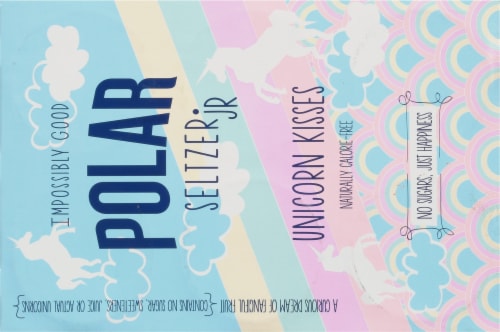 Polar® Unicorn Kisses Flavored Seltzer Water Mini Cans Perspective: back