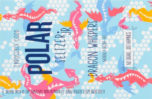 Polar® Dragon Whispers Flavored Seltzer Water Mini Cans Perspective: back