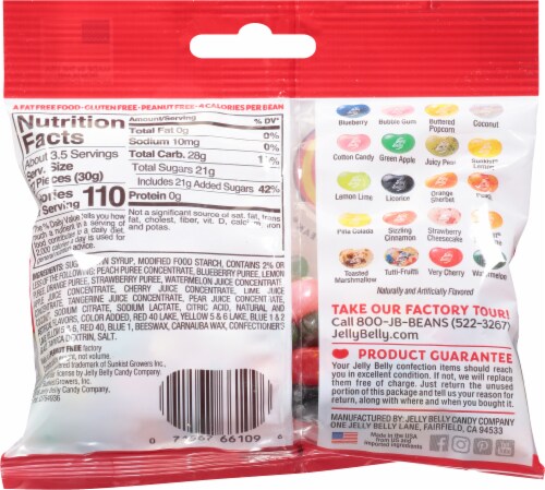 Jelly Belly® Assorted Flavors Jelly Beans Candy Perspective: back
