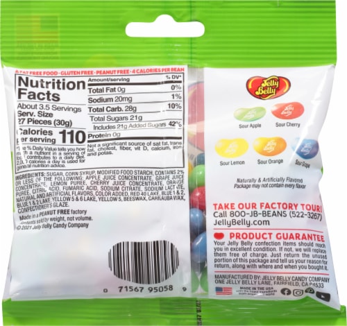 Jelly Belly® Sours Jelly Beans Perspective: back