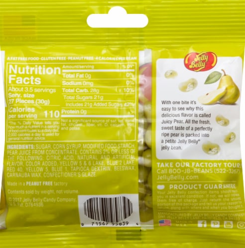 Jelly Belly® Juicy Pear Jelly Beans Perspective: back