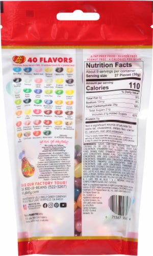 Jelly Belly® 40 Flavors Gourmet Jelly Bean Pouch Perspective: back