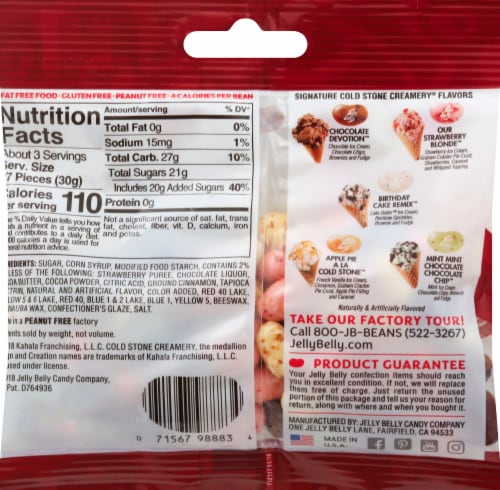 Jelly Belly® Coldstone Creamery Jelly Beans Perspective: back