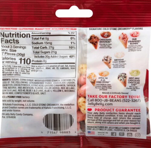 Jelly Belly® Coldstone Creamery Jelly Beans Perspective: back