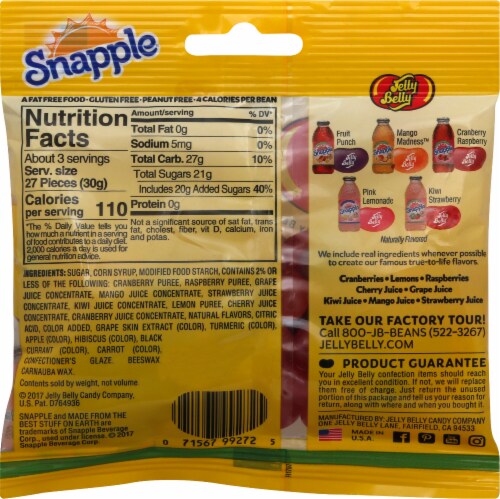 Jelly Belly® Snapple Jelly Beans Perspective: back
