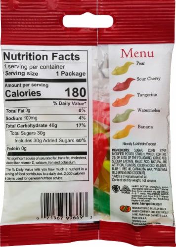 Jelly Belly Harry Potter Jelly Slugs Chewy Candy Perspective: back