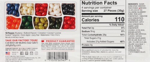 Jelly Belly Christmas Gift Box Jelly Beans Perspective: back