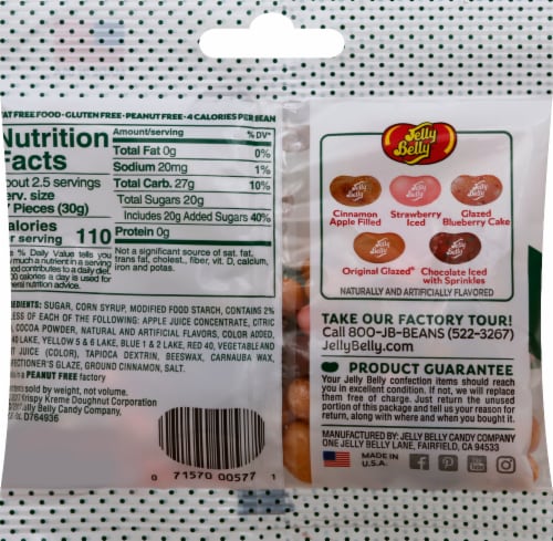 Jelly Belly® Krispy Kreme Doughnuts Jelly Beans Perspective: back