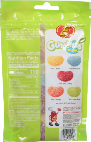 Jelly Belly Sour Gummies Perspective: back