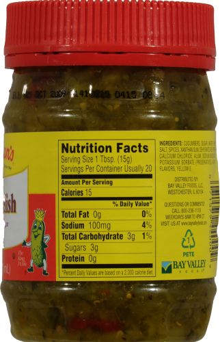 Farman's Sweet Relish Perspective: back