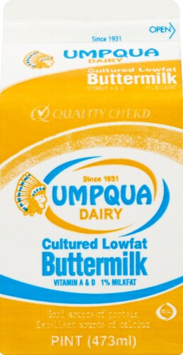 Umpqua Dairy Cultured Lowfat Buttermilk Perspective: back