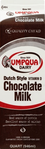 Umpqua Dairy Chocolate Milk Perspective: back