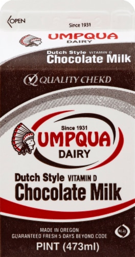 Umpqua Dairy Chocolate Milk Perspective: back