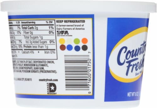 Country Fresh® French Onion Dip Perspective: back